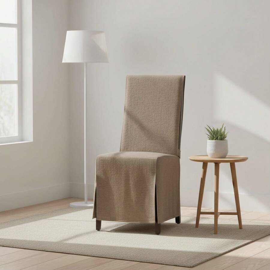Kiva 2 Universal And Versatile Chair Covers, Various Colors Available – Easy-To-Fit Protective Chair Cover For Backrest, Seat And Arms - Grey - View 1