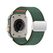 尼龙表带，兼容 49mm、46mm、42mm、45mm、41mm、44mm、40mm 表带，磁吸式表链，适用于 Watch Ultra 11、10、9、8、7、6、5、SE 3 等型号。 - 42/44/45/46/49mm - 查看 11