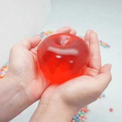 Squishy Red Apple Squeeze Toy, Soft Filled Pressure Relief Toy, Squeeze To Relax, Office Desk Stress Relief Small Gift, Slow Rebound Squeeze Toy - Your Stress Can Be "Appled" Through Squeezing It, Grab It At Will, This Is The Right Choice, Healing System, Venting, Venting/Office Desk Decor, Office Stress Relief, Ideal Gift For Christmas/Christmas Eve/Mother's Day, Office Desk Stress Relief Fruit [Color And Style Random]