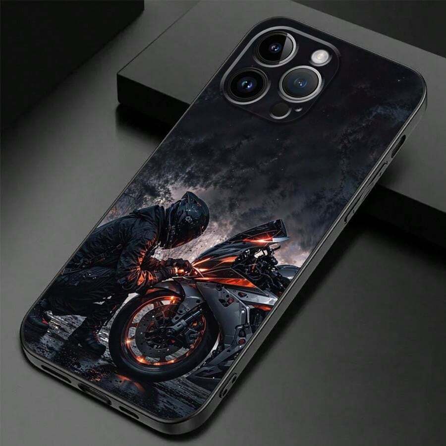 Fundas para celular básicas, negro mate minimalista,compatible con iphone 11/11 pro/11 pro max/12/12 pro/12 pro max/13/13 pro/13 pro max/14/14 pro/14 pro max/15/15 pro/15 pro max/16/16 pro/16 pro max/17/17 pro/17 pro max, resistente al agua, a los golpes y a los arañazos, regalo de cumpleaños para hombre - Estilo (1 pieza) - Ver 1