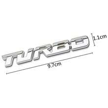Tem dán logo xe hơi Turbo bằng kim loại, có sẵn màu bạc, đen và đỏ, dùng cho cửa sau xe. - A - Xem 11