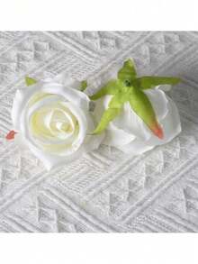 2 piezas Decoración de pasillo de boda con rosas, que incluye flores para bancos de iglesia, decoraciones para sillas de ceremonia y recepción de boda, decoración de bancos, decoraciones de iglesia, con flores artificiales, hojas de eucalipto y cintas, decoraciones de boda - color aleatorio - Ver 13