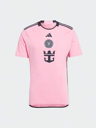 Adidas Áo thun nam tay ngắn cổ tròn dáng ôm, thoải mái, thời trang, thích hợp cho mùa xuân và mùa hè (IU0190), phù hợp cho thể thao bóng đá.