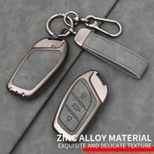 Bao đựng chìa khóa xe hơi, phù hợp với MG ZS MG6 EV EZS HS EHS, phù hợp với Roewe RX5 I5 I6 RX3 RX8 ERX5. Phụ kiện móc khóa - dây da - Xem 1