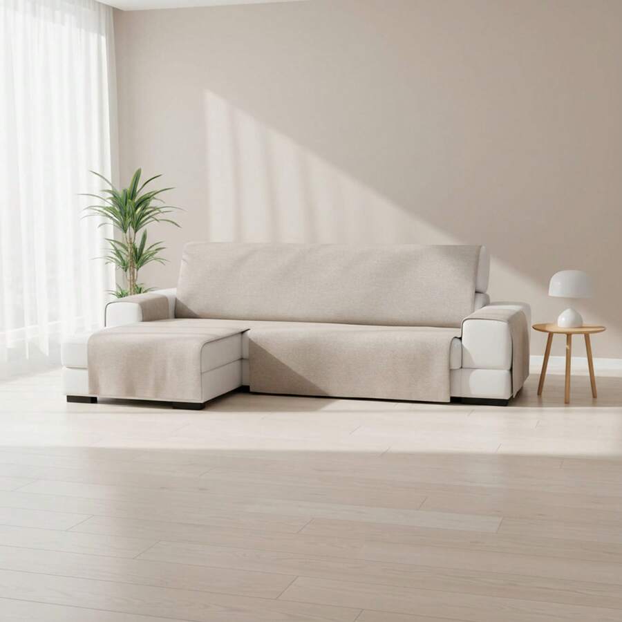 Kiva Universal And Versatile Left-Facing Chaise Lounge Sofa Cover, Various Colors Available – Easy-To-Fit Protective Chaise Lounge Sofa Cover For Backrest, Seat And Arms - 瓦萊裡婭.布朗 - 查看 1