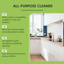 Multi-Purpose No-Rinse Cleaning Spray - Rich Foam Kitchen Grease And Stain Remover | Multi-Purpose No-Rinse Cleaning Spray - Rich Foam Kitchen Grease And Stain Remover, An All-Surface Daily Foam Cleaner Suitable For Stoves, Ovens And Countertops | Rinse-Free Household Essential - Liquid - View 6