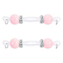 1 Pair Fake Nipple Piercings Silicone Adjustable Fit Fake Nipple Ring DIY Colorful Candy Beads Design Daily Wear Nipple Nooses Y2K Fake Nipple Rings For Women Girls - Multicolor - View 22