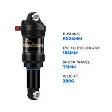 BOLANY MTB Downhill Rear Shock Damping Air Shock 165/190mm Rebound Damping Adjustable Rear Suspension For Mountain Bike Racing - Black - View 10