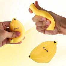 3 piezas Juguete apretable de plátano mini realista y alegre, tacto suave & rebote lento, juguete antiestrés, juguete sensorial de novedad para niños y adultos, rellenos de bolsas de fiesta para niños, regalo perfecto para reuniones festivas y cumpleaños, recompensa de aula - Amarillo - Ver 5