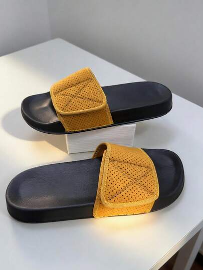 男士拖鞋，大码休闲凉鞋，时尚百搭轻便户外沙滩拖鞋，圆头套脚人字拖，室内外沙滩浴室适用