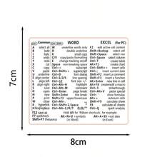 Waterproof Keyboard Shortcut Stickers, Windows/Apple Universal, Word Function Key Reminder Stickers, Applicable For Windows/Apple Computers, Word Universal Keyboard Stickers - Multicolor - View 14