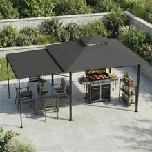 Devoko Patio Gazebos - Black - View 7