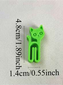 10pcs Cat Shaped Food Sealing Clips, Lightweight And Durable Kitchen Supplies, Practical Household Items - Multicolor - View 6