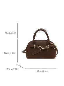 Vintage Shell Handbag, Lovely Women's Perfect Shoulder Bag - Brown - View 5