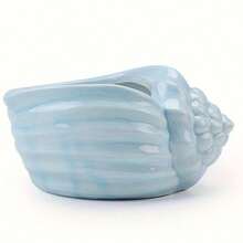 Maceta de cerámica azul encantadora - Ideal para cultivar suculentas y cactus, adecuada para uso en interiores y exteriores, con orificio de drenaje, diseño ligero y duradero, excelente para decoración del hogar, oficina y jardín, regalo para jardinería - multicolor - Ver 12