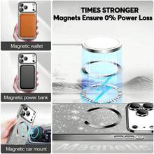 Hadaasi 1pc Silver Electroplated Magnetic Gradient Rhinestone Paper Brushed Space Case With Built-In Lens Protector Film, 2-In-1 Ultra-Thin Phone Case Compatible With Apple 17E/17Pro/17ProMax/Air/17/16Pro/16ProMax/16Plus/16/15Pro/15ProMax/15Plus/15/14Pro/14ProMax/14Plus/14/13Pro/13ProMax/13/12Pro/12ProMax/12/11ProMax/11/11Pro - Silver - View 6