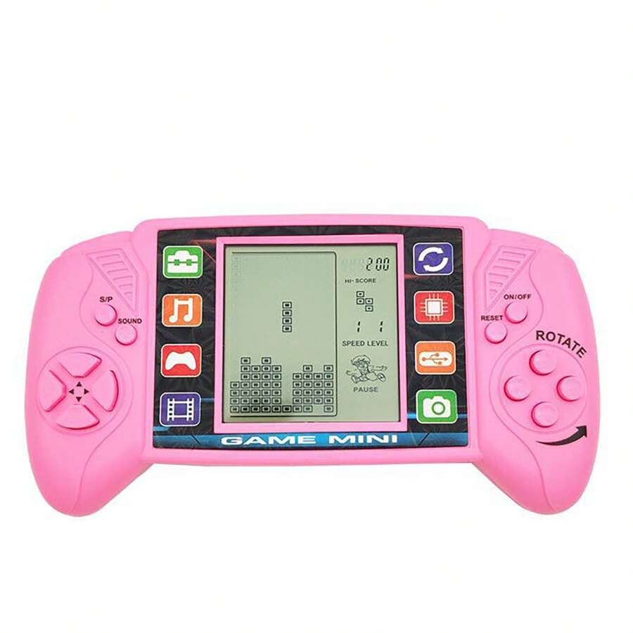 Christmas Decoration Boxed Game Console With 23 Games, Batteries Not Included, Requires 2 AA Batteries, Large Screen Children's Handheld Creative Toy, Portable And Educational Gaming Device