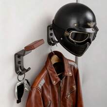 Motorcycle Helmet Rack Wall Mount Durable Gear Holder With Hook For Motorbike - View 3