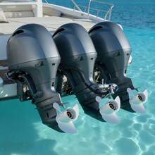 Outboard Propeller, Upgrade OEM 15 Spline Tooth Aluminum Outboard Boat Propeller Fit Yamaha Engines 50-130 HP, 4-1/4" Gearcase, 3-Blade, RH (Right Hand Rotation), OEM Parts No. 6E5-45945-01-EL - Mã phụ tùng OEM: 6E5-45945-01-EL - Xem 9