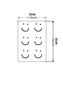 Simple Smile Temporary Tattoo Sticker For Finger - Multicolor - View 5