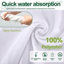 2pcs Kitchen Towels, Super Soft Microfiber Towels With Five-Pointed Star Plaid Striped Pattern, 40*60cm/15.7*23.6in, Single-Sided Printed, Kitchen Dish Cloth, Suitable For Restaurant, Kitchen, Bathroom Decor, Holiday Gift - Multicolor - View 3