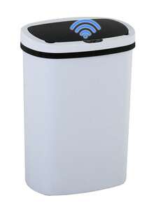 13 Gallon Trash Can Kitchen Trash Bin  Plastic Trash Bin With Lid For Kitchen, Bedroom, Bathroom, Office - trắng - Xem 6