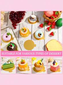 1/10/30 chiếc đế bánh giấy tròn nhỏ màu vàng, giấy lót bánh cupcake dùng một lần, thích hợp cho đám cưới, tiệc sinh nhật, trưng bày món tráng miệng, khay bánh ngọt, chống dầu và ẩm, Giáng sinh - nhiều màu - Xem 3