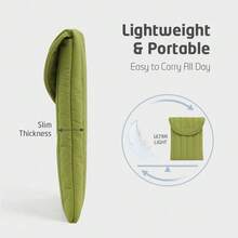 Puffy Laptop Sleeve 13-14 Inch Streak-Green, Protective Carrying Case For Women, Cute Neo Case Compatible With 15 And 16 Inch Laptops, Compatible With Macbook Air M2, Xps In Cover - View 6