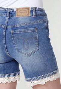Koroshi Shorts pour femmes pour l'extérieur - Bleu azur - Voir 2