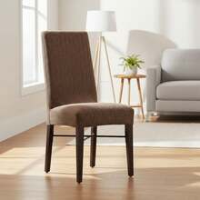 Kiva 2 Chair Covers Made Of Super Elastic Fabric, Various Colors Available – Bi-Elastic Chair Covers, Breathable And Adaptable To Multiple Models, Protection Against Daily Wear And Tear - 棕色 - 查看 2