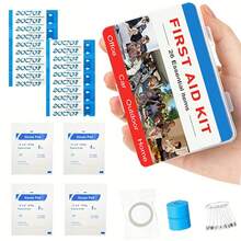 Mini First Aid Kit Mini Portable Travel Kit Resistant Case For Convenience First Aid Boxes Of 26 Items Each For Minor Cut Scrape Hike Car Home School Office Sports - View 1