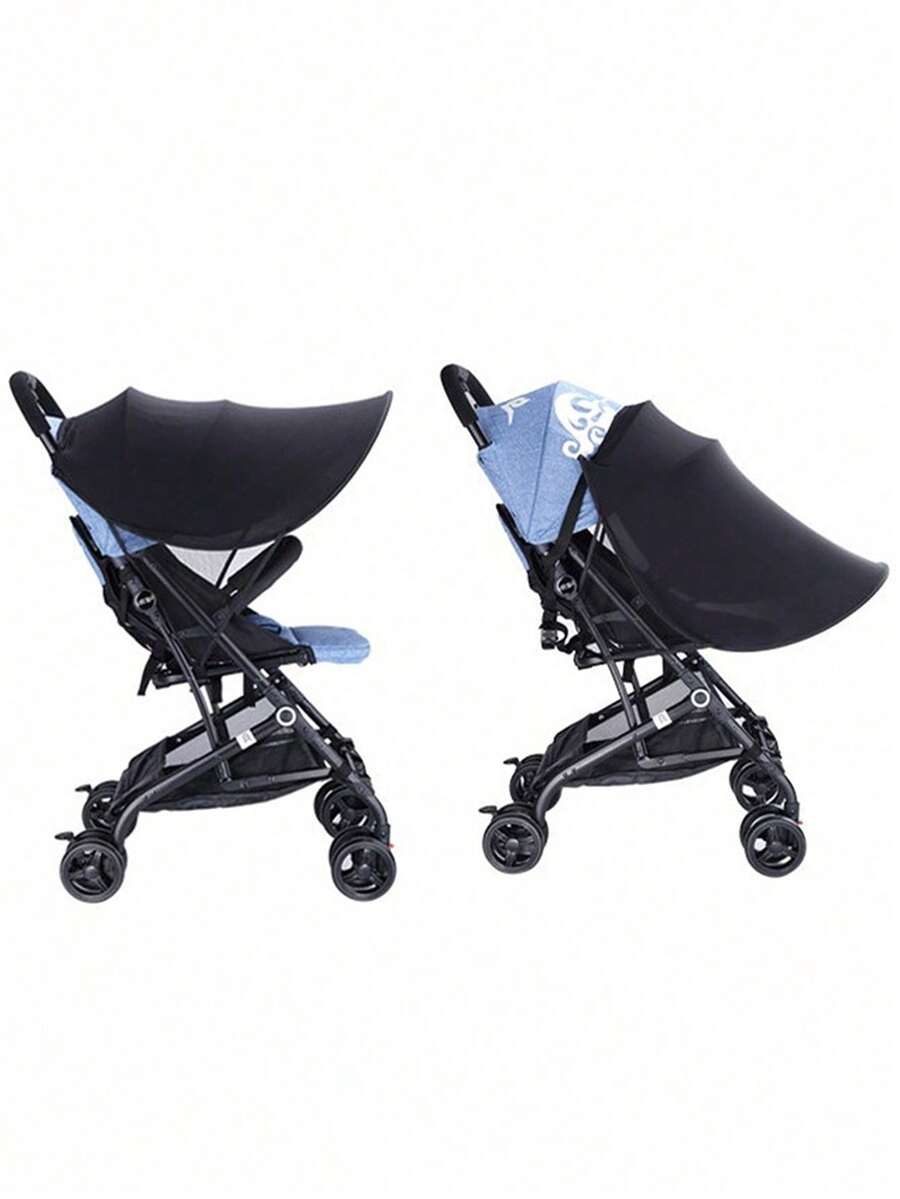 1pc Large Size High Landscape Baby Stroller Sunshade Accessories, UV Resistant Sunshade Cover, Two-Way Car Light Blocking Universal (Non-Waterproof)
