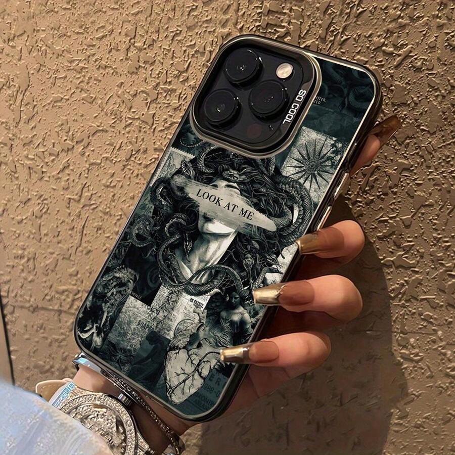 Funda para teléfono a prueba de golpes con diseño de Medusa, adecuada para uso personal o como regalo, compatible con Apple 11/11 Pro/11 Pro Max/12/12 Pro/12 Pro Max/13/13 Pro/13 Pro Max/14/14 Pro/14 Pro Max/15/15 Pro/15 Pro Max/16/16 Pro/16 Pro Max/17/17 Pro/17 Pro Max. - Estilo (1 pieza) - Ver 1