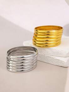 Bộ 6 vòng tay cao cấp, sang trọng, tối giản, đa năng. - Nhiều màu - Xem 3