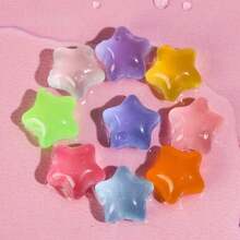 3 piezas/6 piezas/12 piezas Juguetes antiestrés Squishy Mini Estrella Mochi de rebote lento, regalos para volver a la escuela/Pascua/cumpleaños - Multicolor - Ver 8