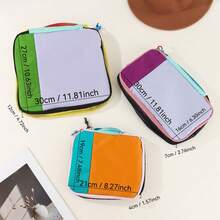 3pcs/Set New Thickened Spring/Summer Dopamine Packing Cubes, Fashion Luggage Bag, Casual Toiletry Bag, 3 Sizes For Flexible Storage, Breathable Mesh Design, Smooth Zipper, Vibrant Colors For Stylish Look, Suitable For Packing Clothes/Underwear, Great Gift For Family, Lover And Friends Toiletries Bag Wash Bag Large Capacity Shower Bag For Women Mothers Day Gift Teacher Gift Cruise Essentials Travel Essential - Multicolor - View 3