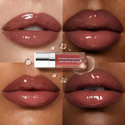 YOUNG VISION 1 pieza Brillo de labios con acabado espejado hidratante, conveniente para uso diario, trabajo, escuela, transporte, viajes, hidratación y maquillaje de labios