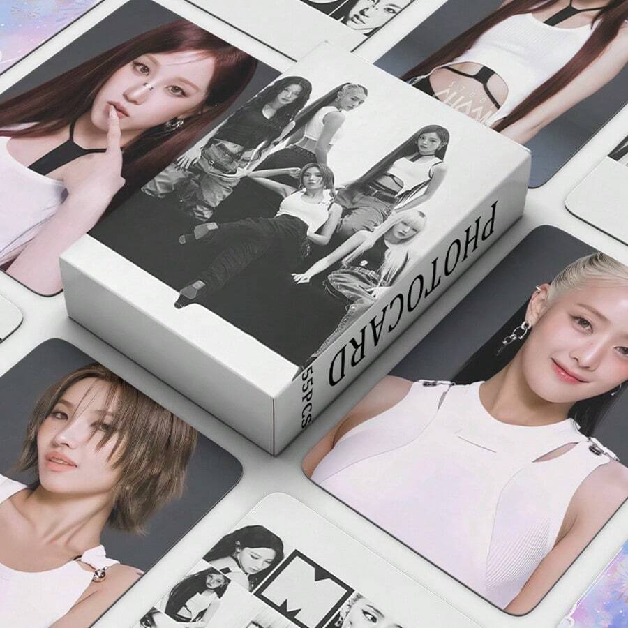 55pcs High Resolution G-IDLE Girl Group Celebrity Peripheral LOMO Collectible Cards
