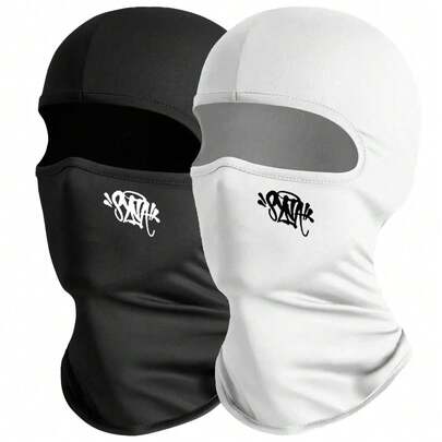1/2pcs Balaclava Hat, Cycling Headwear, Single Hole Breathable Quick-Dry Elastic Beanie, Suitable For Cycling In Summer