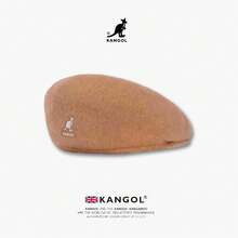 KANGOL Kangaroo Beanie Made Of Wool, Thick And Warm, Rose Petal Style, Suitable For Both Men And Women, Painter's Hat JWAF - 羊毛款-灰色[三標-高版] - 查看 8