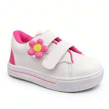 Girls' Sneakers, Children's Footwear, Back-To-School Fashion, Floral Print. - Pink - View 2