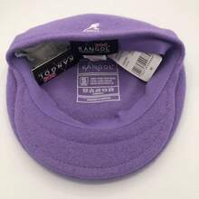 KANGOL Kangaroo Brand Baseball Cap Model 504 With Embroidered Logo Made Of Wool Fedora Hat, Fashionable And Versatile Accessory. CYQS - 紫色白標(長方形鋼印) - 查看 13