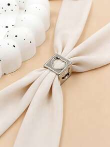 Bộ 1/4 kẹp khăn vuông, kẹp khăn hợp kim chất lượng cao dành cho nữ. - Nhiều màu - Xem 5