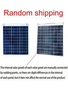 Tablero de carga solar USB portátil para exteriores, diseñado para viajes y campamentos, panel de carga solar móvil, adecuado para cargar varios dispositivos, fuente de alimentación de emergencia (batería no incluida) - Multicolor - Ver 12