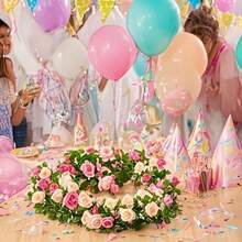2 piezas de enredaderas artificiales de peonías, 90 flores, decoración del hogar de primavera, adecuado para boda, dormitorio, pared, arco de jardín, DIY, sin contenedor sin energía, plantas colgantes de plástico, perfecto para el Día de San Valentín, Pascua, Acción de Gracias, Día de la Madre - Rosa - Ver 4
