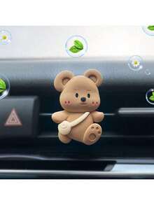 1 pieza Difusor de fragancia en forma de oso para rejilla de ventilación de coche (incluye 2 hojas de fragancia sólida con aroma a osmanto) - Unitalla - Ver 15