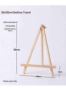 1 pièce Chevalet de table économique et simple en bois clair, en pin pliable et stable pour le croquis d'étudiants, la peinture à l'huile, la photographie, le mini trépied, le croquis artistique. Pratique pour les festivals et usage universel - chevalet de bureau - Voir 14