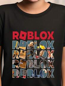 Roblx Gamer Shirt, Youth Video Game T-Shirt, Kids Gaming Shirt, Cute Boys And Girls Game Birthday T-Shirt, Roblx Fan Shirt, Game Lover Shirt Summer Outfits For Women,Summer Tops,Vacation Outfits Women,Summer Clothes,Spring Outfits For Women,Tops For Women,Birthday Outfits For Women,Spring Tops,Graphic Tees Men,Mens Clothes,Kids Clothes Boys,Summer Outfits For Girls - Black - View 1