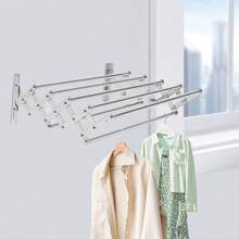 SENDERPICK Telescopic Clothes Drying Racks - domyślny - Zobacz 9