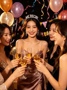 GCGIGUI 1个闪亮水晶字母“ME RECIBI”发箍，闪耀金/银色水钻发箍，奢华合金皇冠发饰，适合成人仪式、生日派对、舞会、婚礼和其他场合 - 彩色 - 查看 8